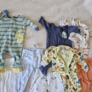 Kids Dinosaur and Animal Print Matching Set